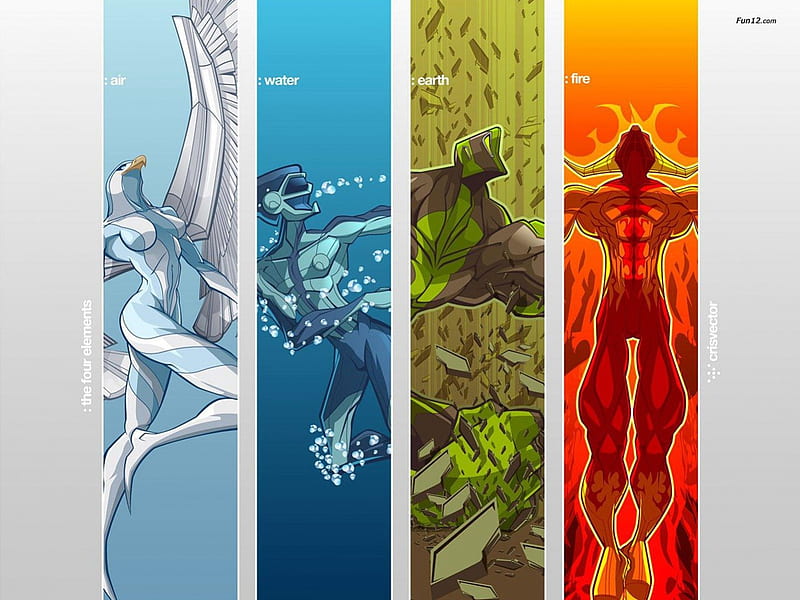 Four Elements, five, fire, water, air, land, elements, HD wallpaper | Peakpx