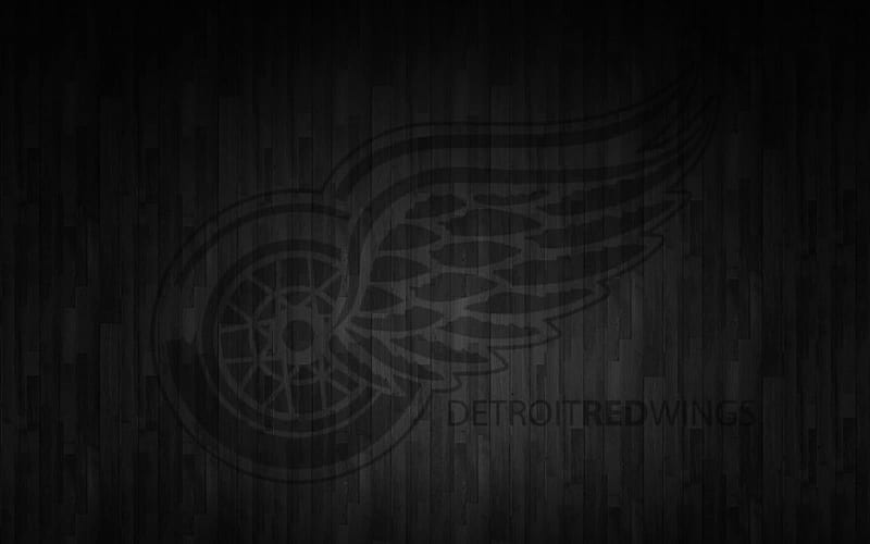 detroit red wings, wood floor, red wings, detroit, HD wallpaper