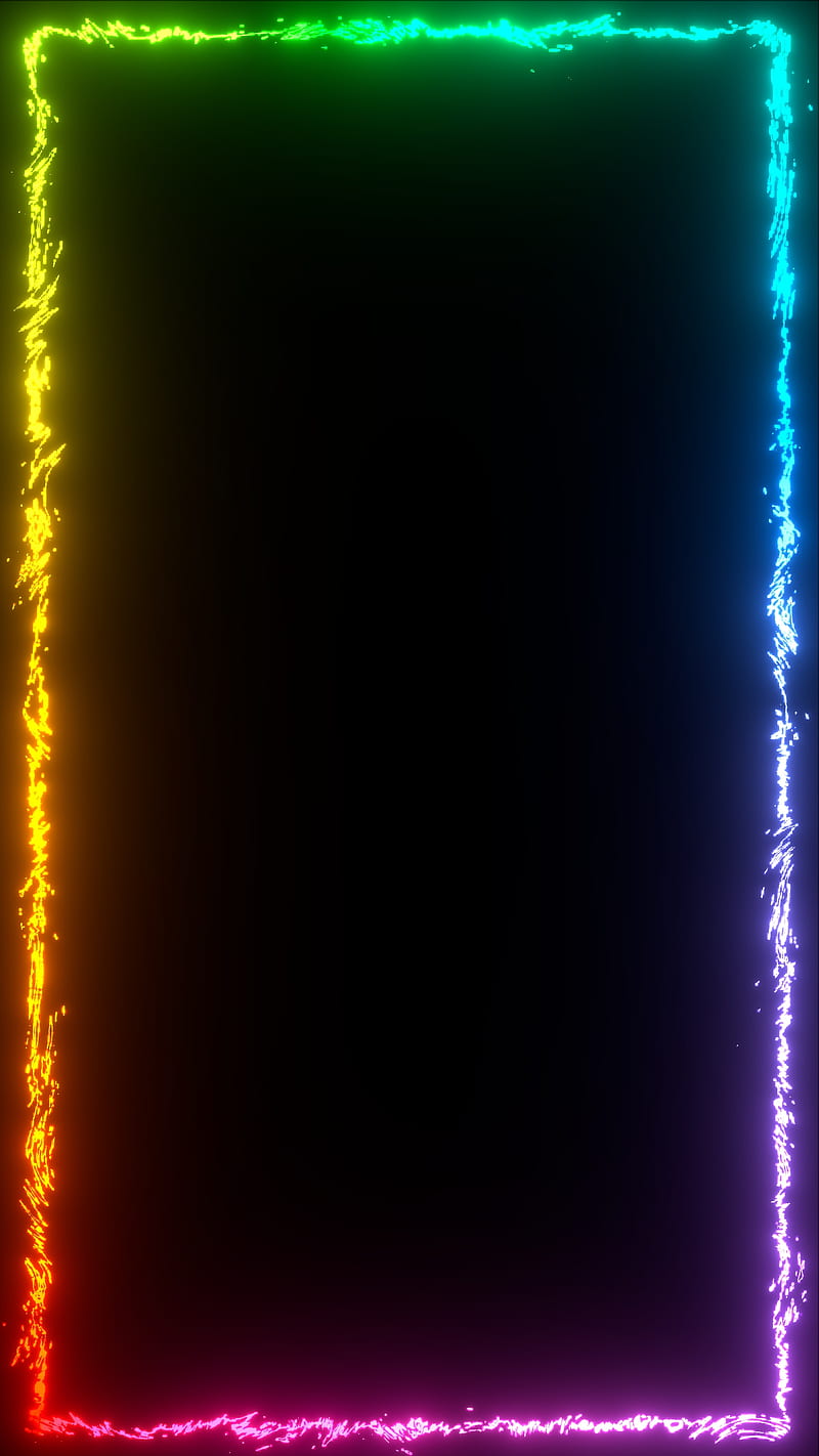 Rainbow Frame, Frames, Rainbow, abstract, bloom, blue, bright, color, colored, colorful, colors, dark, edge, edges, frame, glare, glow, glowed, green, light, lighted, lighting, lightning, lightnings, lights, neon, orange, pink, purple, red, shine, side, sides, ultraviolet, violet, yellow, HD phone wallpaper
