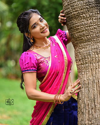 HD wallpaper sakshi agarwal eye sari thumbnail