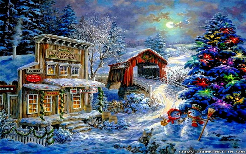 beautiful christmas scenes