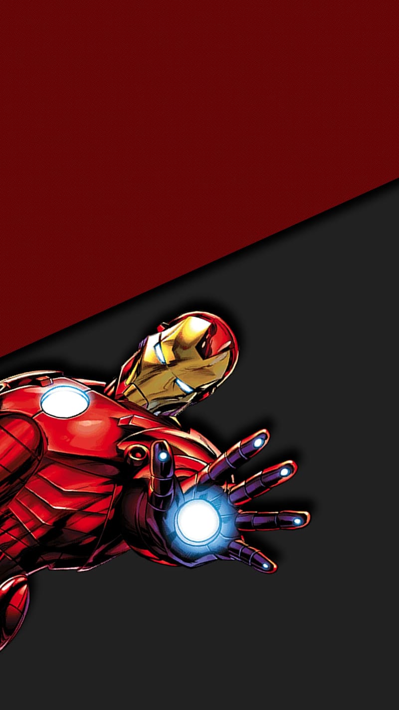 Vivo Fingerprint, Superhero Ironman, superhero, marvel, HD phone wallpaper