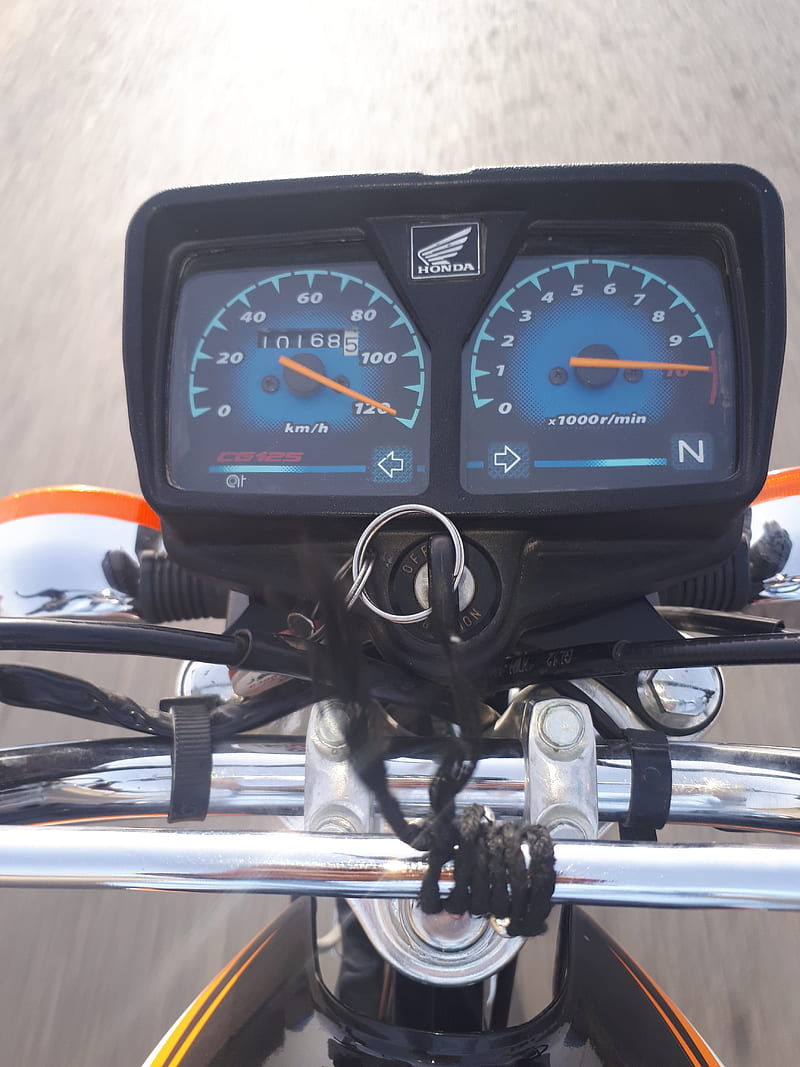 Honda CG 125, 18, bike, meter, turbo, HD phone wallpaper