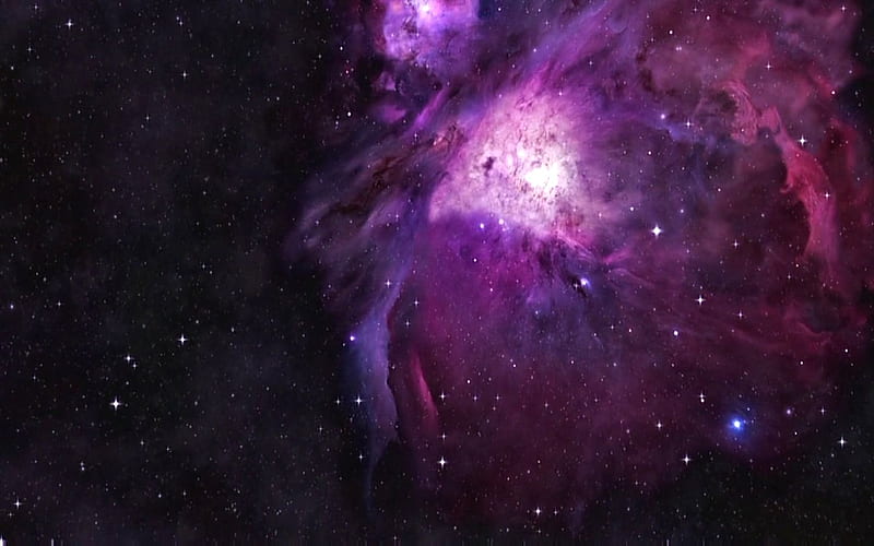 STUNNING NEBULA, stars, nebula, univers, mauve, HD wallpaper
