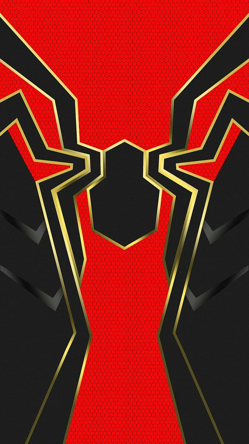 Iron Spider-man logo, avenger, HD phone wallpaper | Peakpx