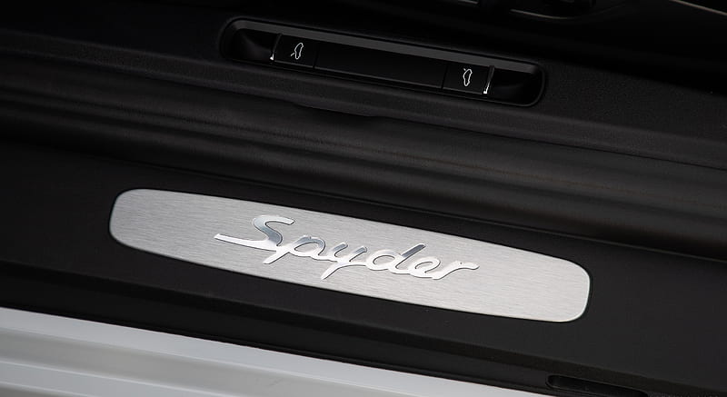 2020 Porsche 718 Spyder (Color: Carrara White Metallic) - Door Sill, HD wallpaper