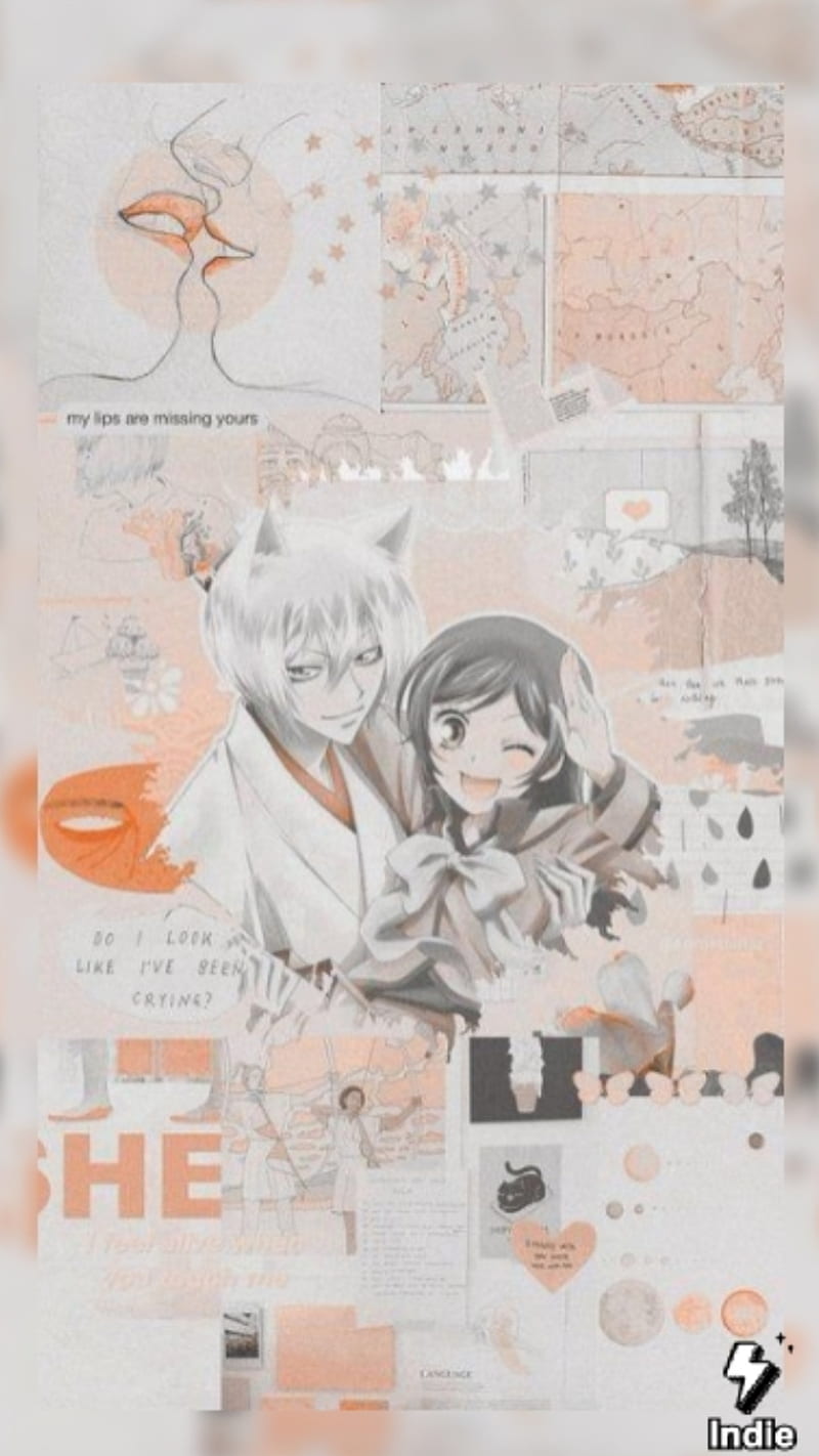 Tomoe and Nanami, anime, brown, pink, HD phone wallpaper