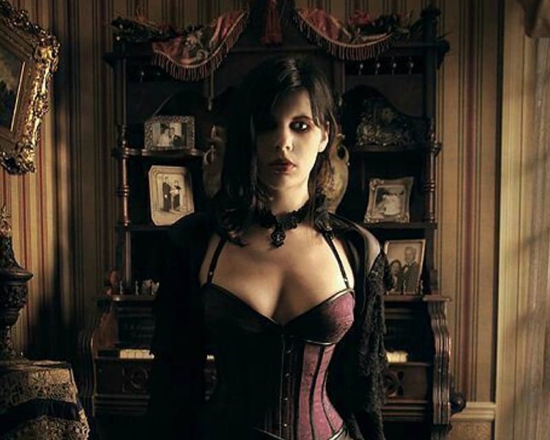 Gothic, goth, woman, style, dark, HD wallpaper