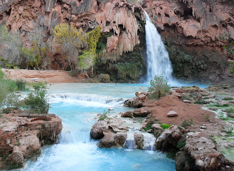 Havasu Falls, fall, HD wallpaper