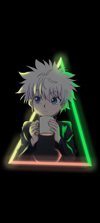 Hunter x Hunter, anime, anime boys, simple background, cyan, cyan