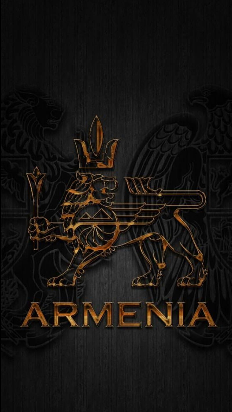 Armenia, armenian, dark, king, kingdom, lion, logo, symbol, HD phone wallpaper