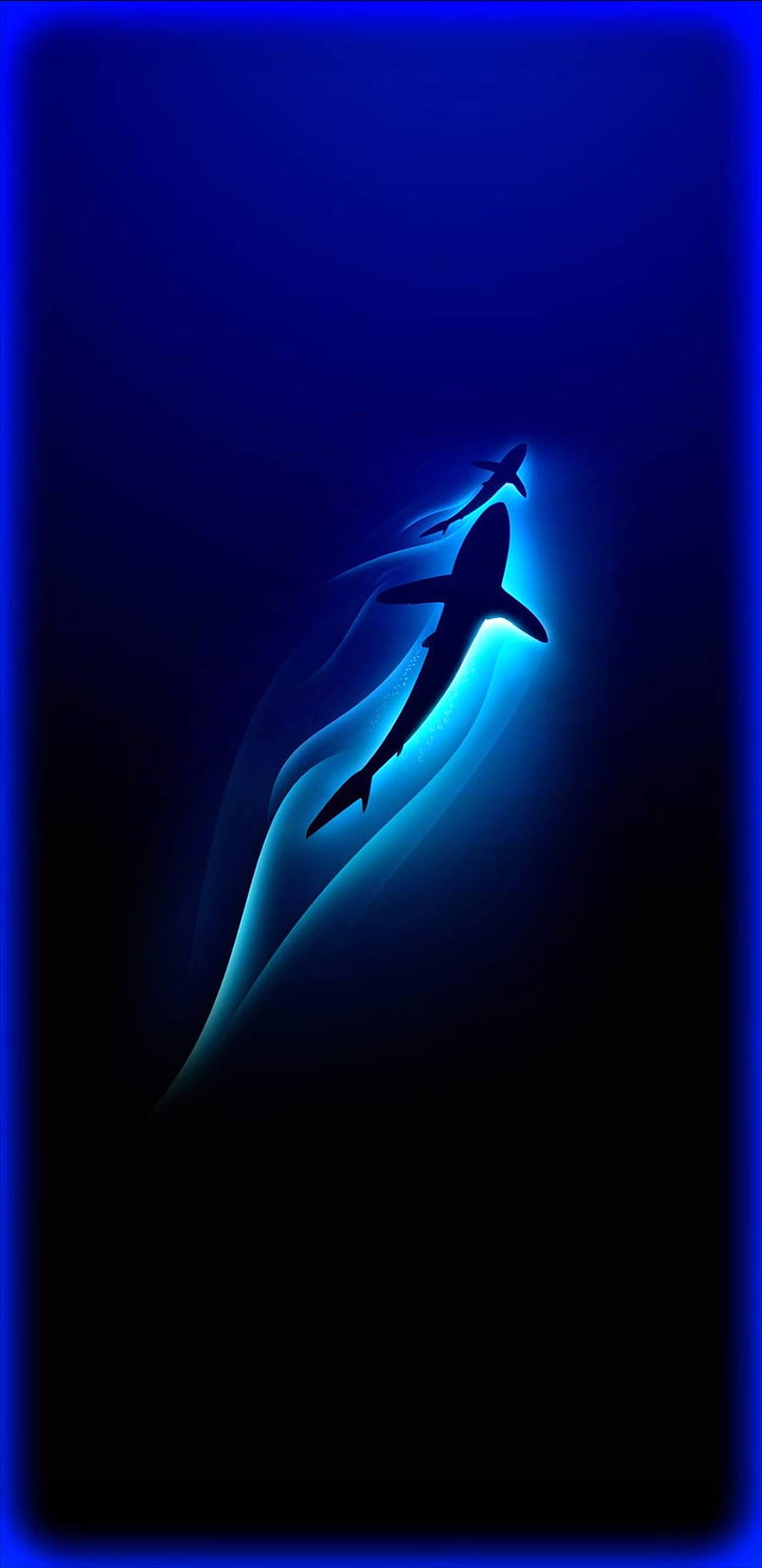 Soft Glow Shark, edge, glowing, s10, s8, s9, samsung, HD phone wallpaper |  Peakpx