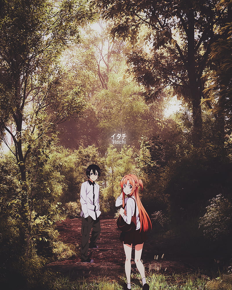 Kirito And Asuna , naruto, itachi, demon slayer, sword art online, jujutsu kaisen, anime, one piece, anime, HD phone wallpaper Kirito And Asuna , naruto, itachi, demon slayer, sword art online, jujutsu kaisen, anime, one piece, anime, HD phone wallpaper