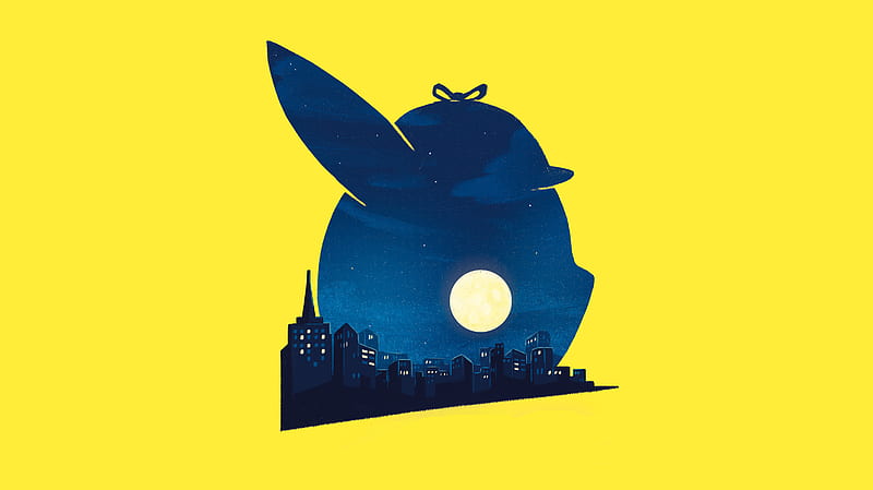 Pokémon Detective Pikachu Movie Minimalist Poster, HD wallpaper