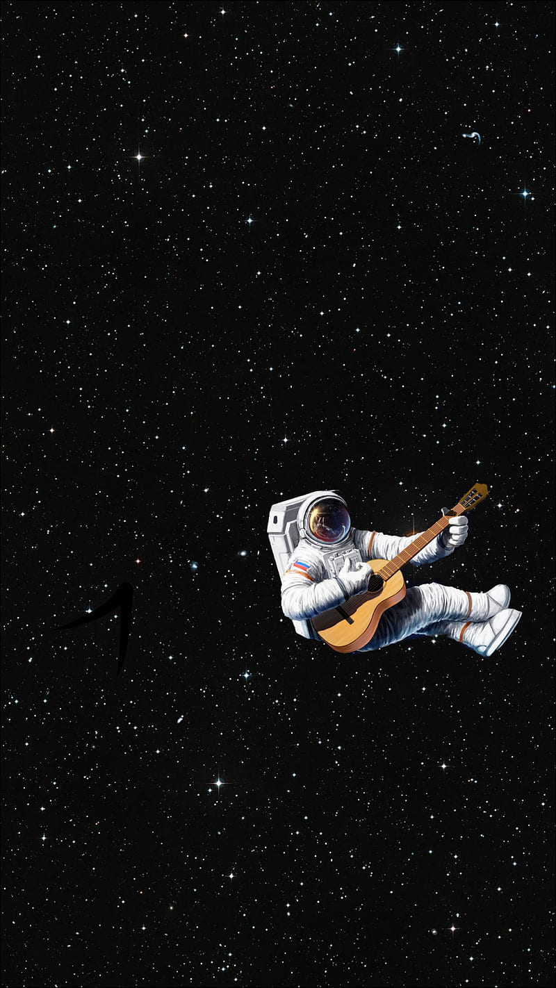 guitarist Astronaut, black, mortal, HD phone wallpaper