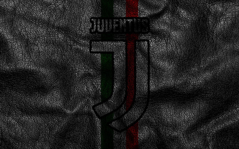 Juventus, new logo, Serie A, new Juventus logo, leather texture, juve, soccer, HD wallpaper