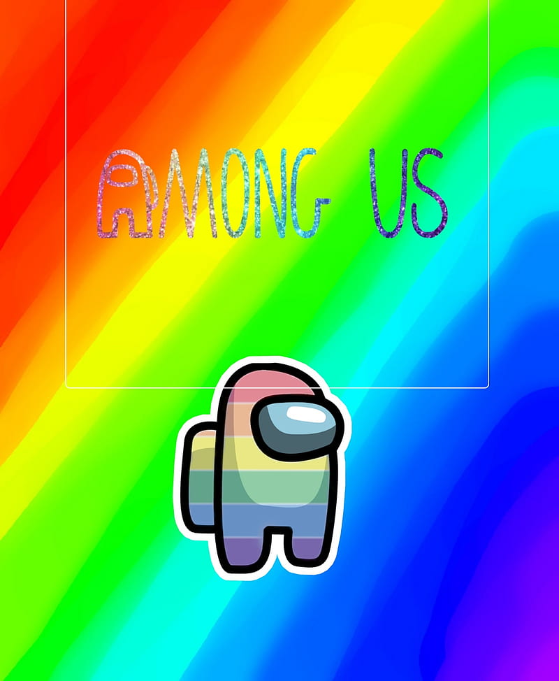 Pride Crewmate, among us, imposter, rainbow, video games, HD phone wallpaper