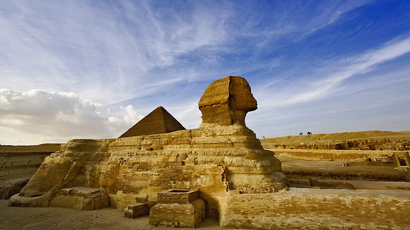 Great Sphinx of Giza, Building, Great, Egypt, Ancient, Giza, Sphinx, HD wallpaper