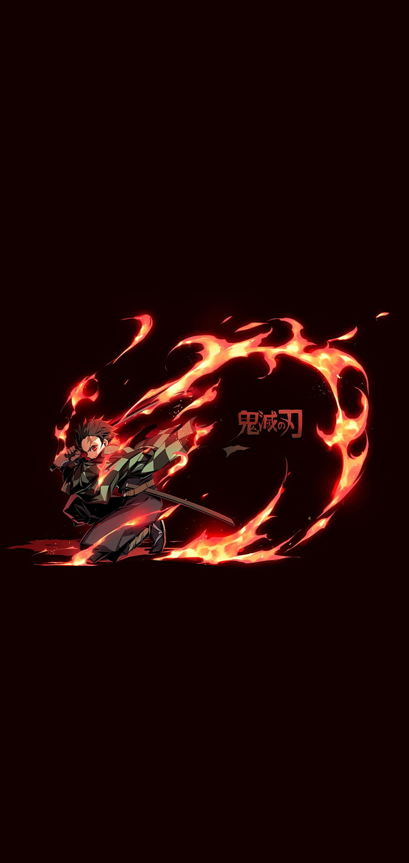 Demon Slayer, anime, fire, kimetsu no yaiba, HD phone wallpaper | Peakpx