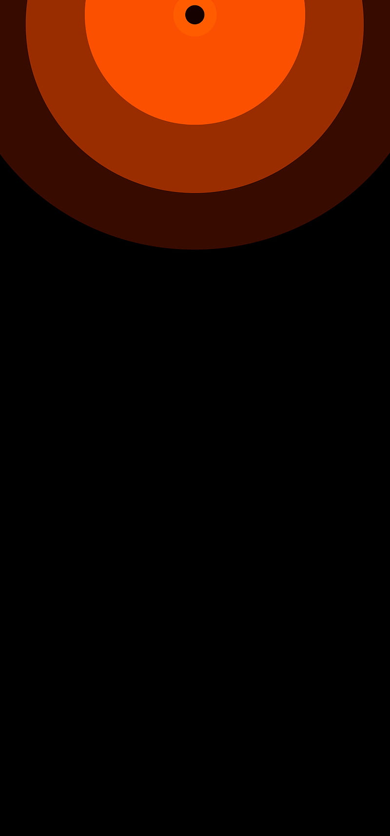 Note20 Orange Circle, amoled, black, samsung, HD phone wallpaper | Peakpx