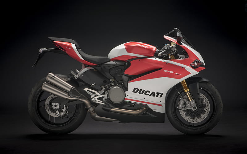 Ducati Panigale 959, superbikes, 2018 bikes, studio, new Panigale 959, Ducati, HD wallpaper