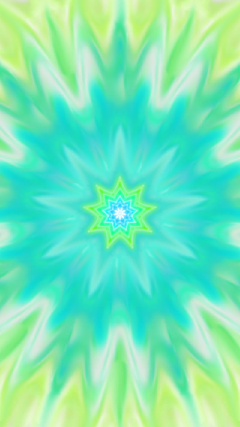 Aqua star burst, rainbow, green, s21, blue, painting, android, abstract, tye dye, iphone, HD phone wallpaper