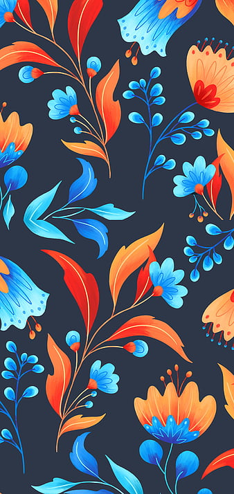 Watercolor Floral Pattern Wallpaper  High Quality Woven WallPaper  s   WallMantra