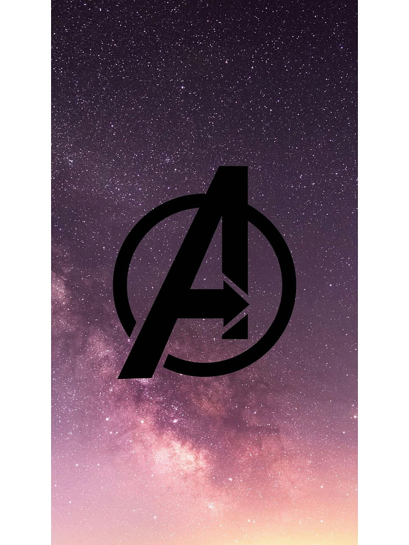 Avengers Logo, age of ultron, avengers, endgame, infinity war, logo, marvel, park, quotes, sayings, HD phone wallpaper