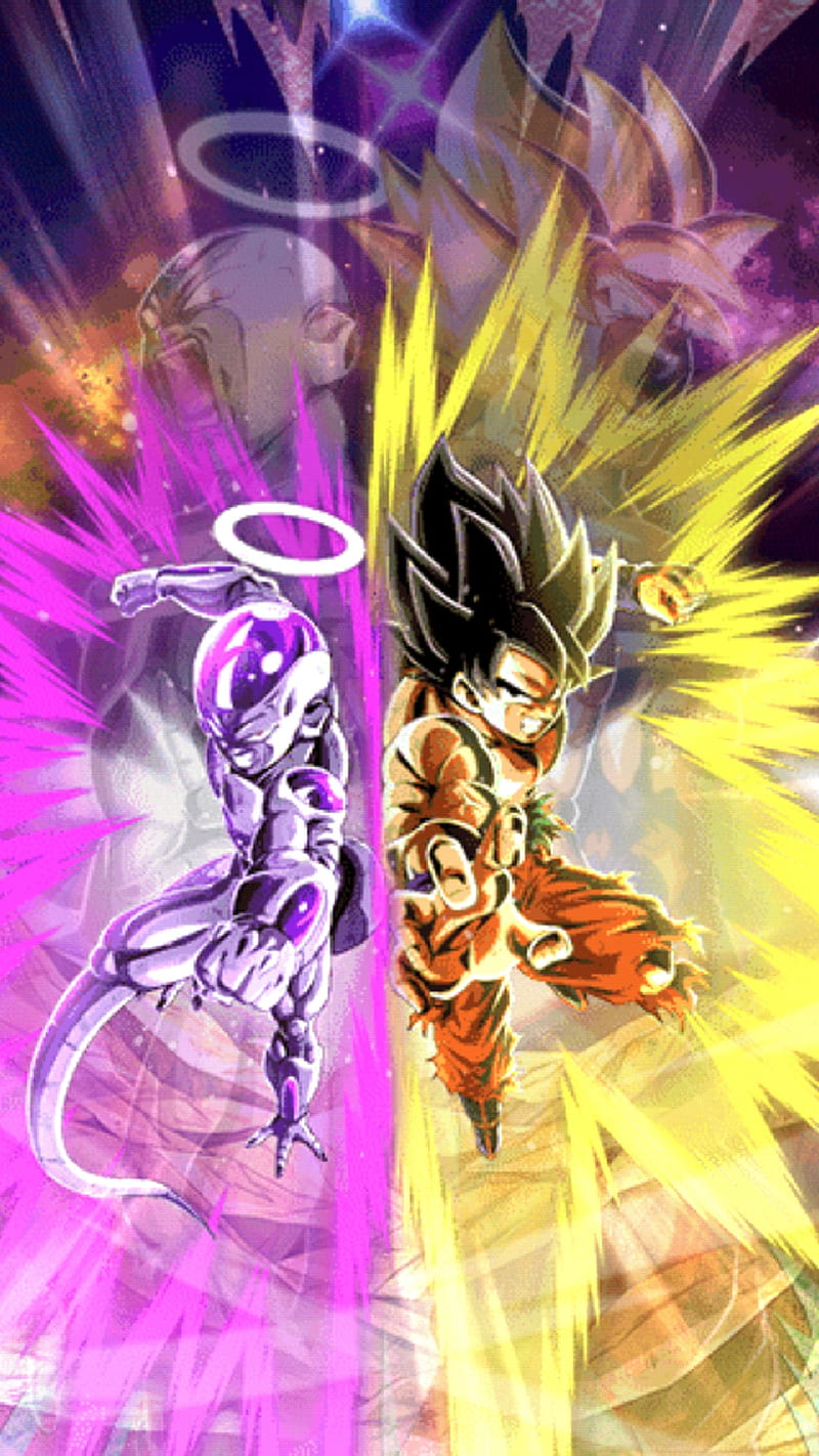 Goku and Frieza, dragon ball super, dragon ball z, dragon ball, goku, frieza, tournament of power, HD phone wallpaper