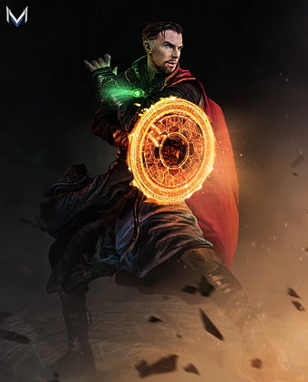 I made a notext version of the doctor strange poster and expanded it  slightly for phone wallpapers  rmarvelstudios