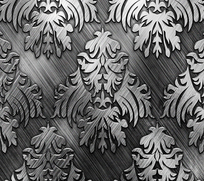 Silver Pattern, pattern, silver, HD wallpaper
