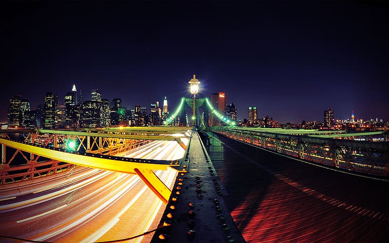 Bridges, New York, Manhattan, Brooklyn Bridge, HD wallpaper