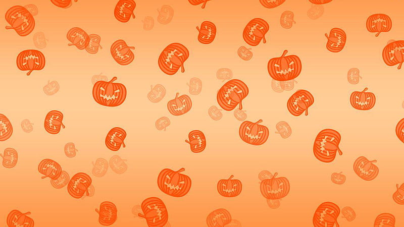 Cute Halloween Orange Pumpkins Cute Halloween, HD wallpaper