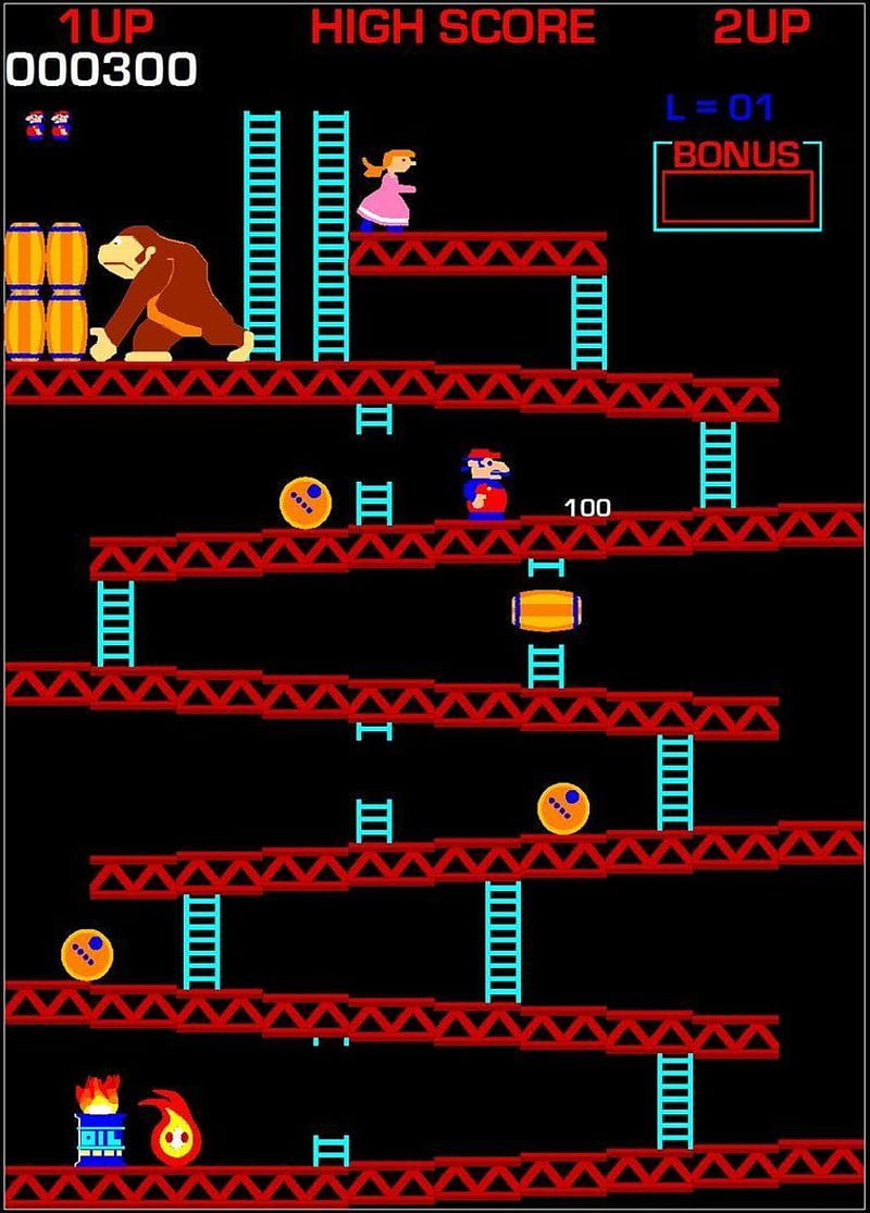 Donkey Kong iPhone, Donkey Kong Arcade, HD phone wallpaper