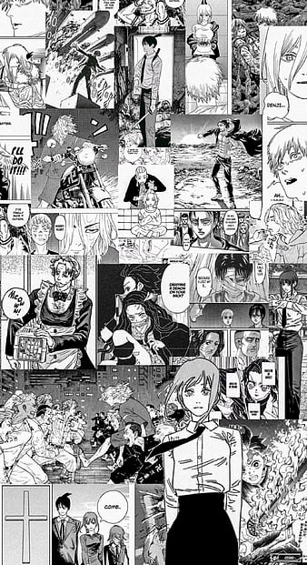 Anime characters, anime characters, collage, dark, dark aesthetic, tokyo,  HD phone wallpaper