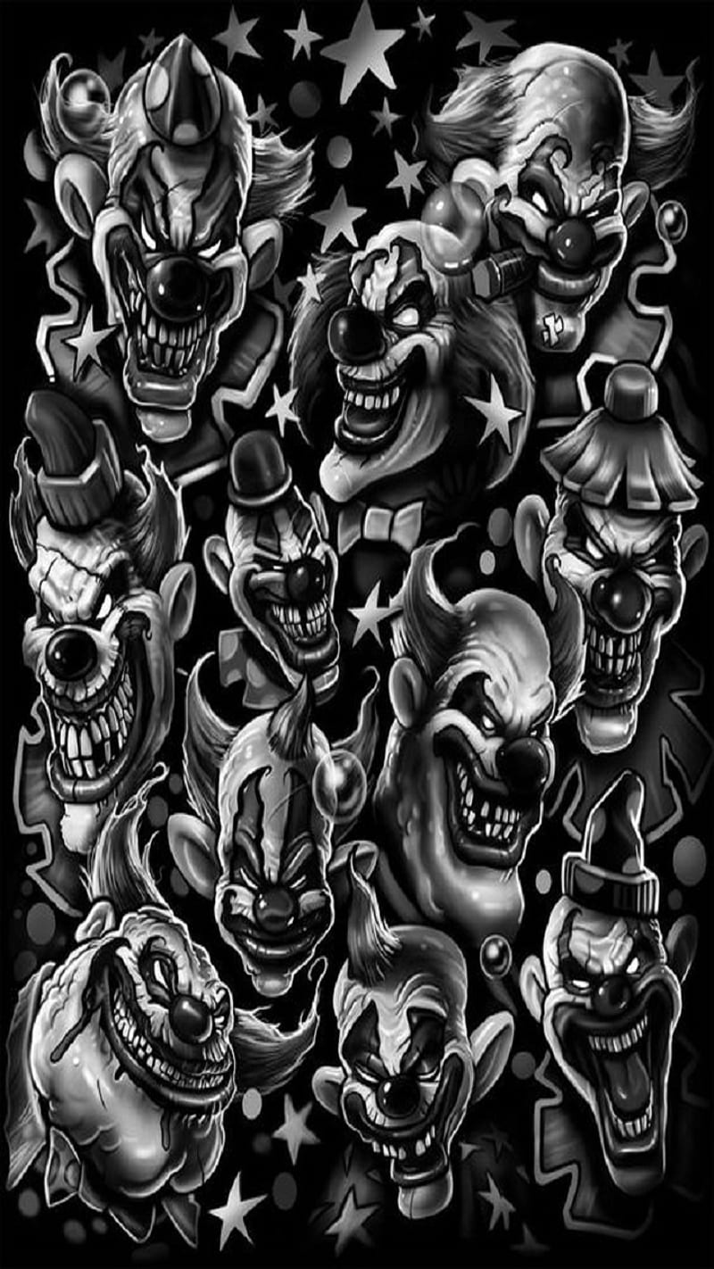 Clowns, clown, scary, weird, HD phone wallpaper