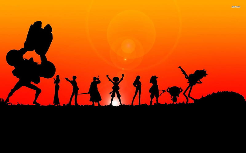 1920x1080px, 1080P free download | Straw Hat Pirates Silhouettes, Dead ...