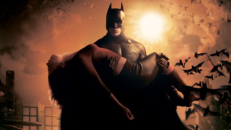 Katie Holmes Batman Begins Poster , batman, superheroes, HD wallpaper