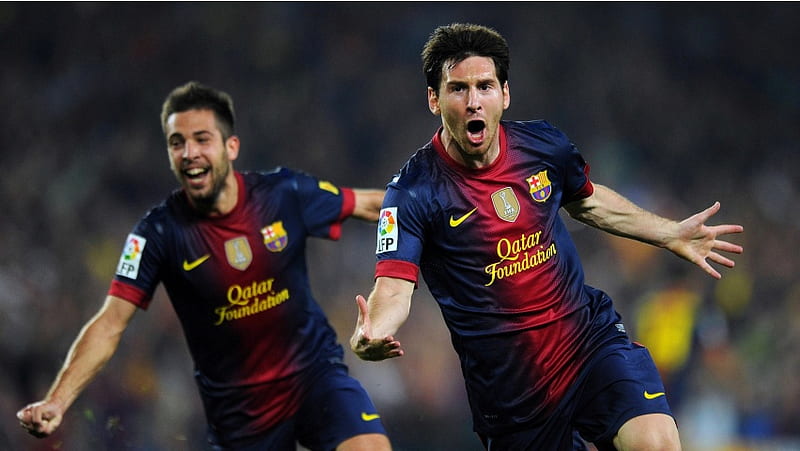 Lionel Messi And Jordi Alba Fifa Wor, HD wallpaper
