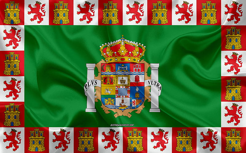 Cadiz Flag silk texture, silk flag, Spanish province, Cadiz, Spain, Europe, Flag of Cadiz, flags of Spanish provinces, HD wallpaper