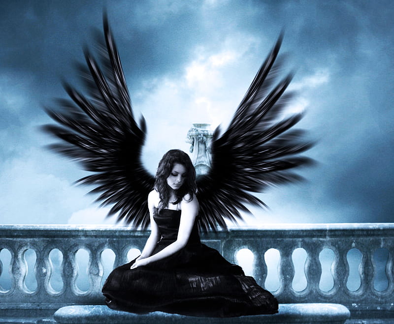 Dark angel, fantasy, abstract, angel, dark, HD wallpaper | Peakpx