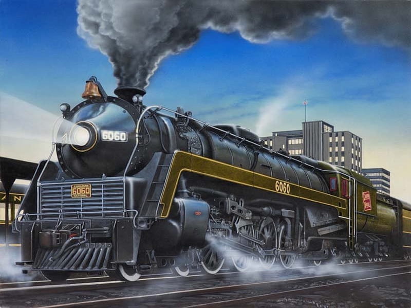 Bullet Nosed Betty, train, steam, smoke, american, vintage, HD wallpaper
