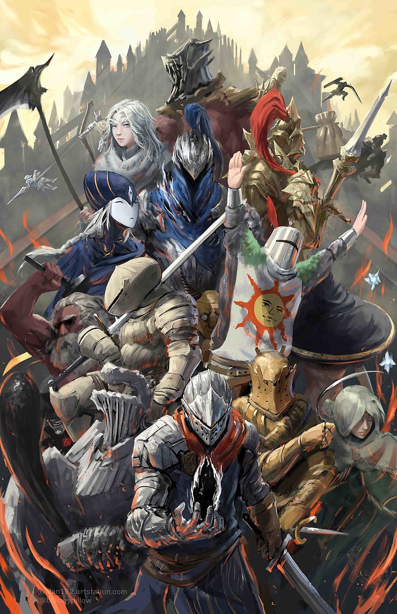 Dark Souls 1, dark souls, jolly, warrior, HD phone wallpaper
