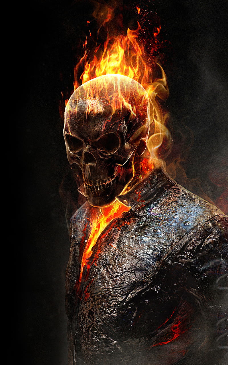 Burning Ghost Rider Nexus 7, Samsung Galaxy Tab 10, Note Android Tablets , , Background, and, Ghost Rider Skull, HD phone wallpaper