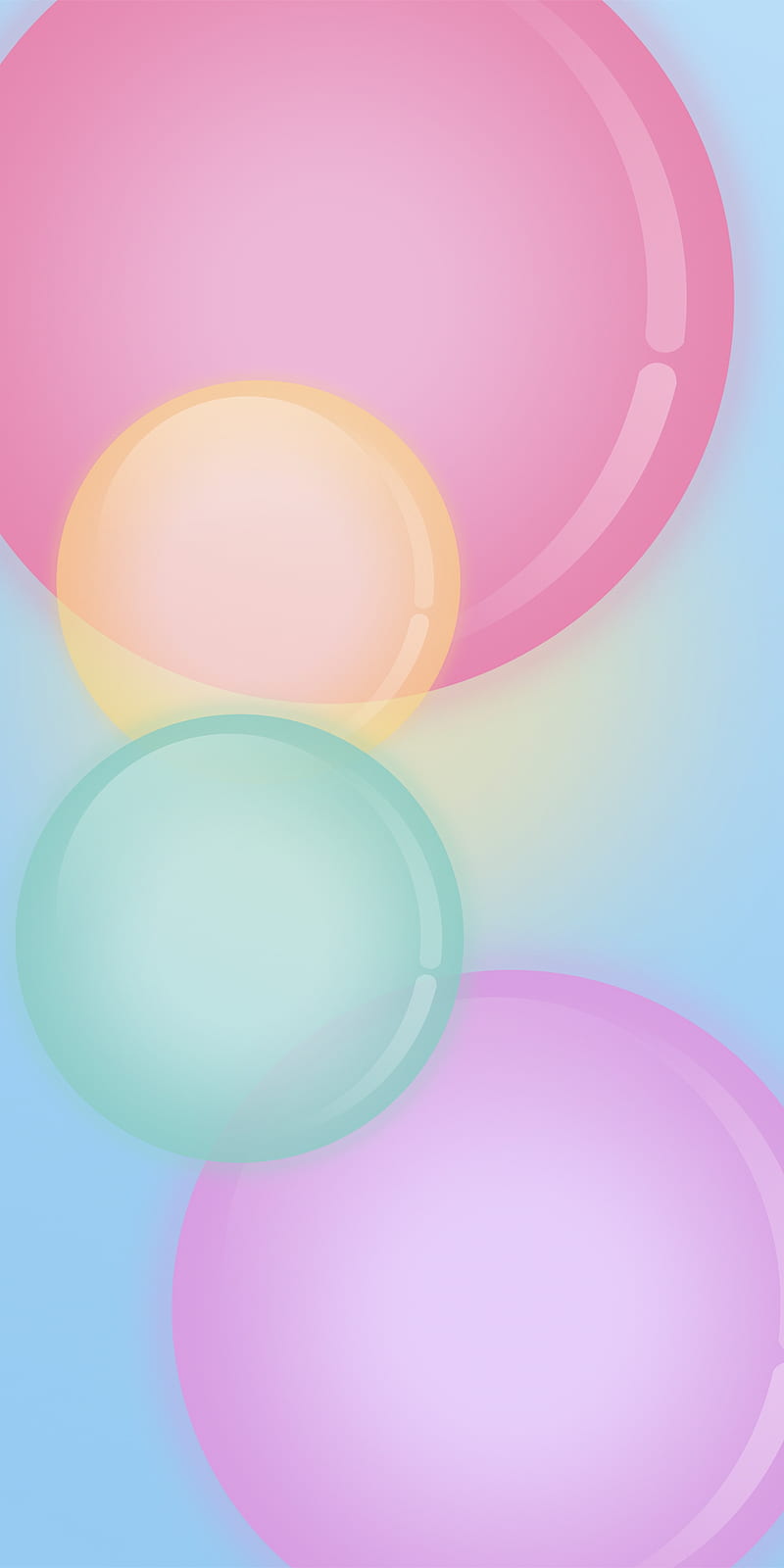 Alcatel 7 bubbles, abstract, alcatel, android, background, HD phone wallpaper