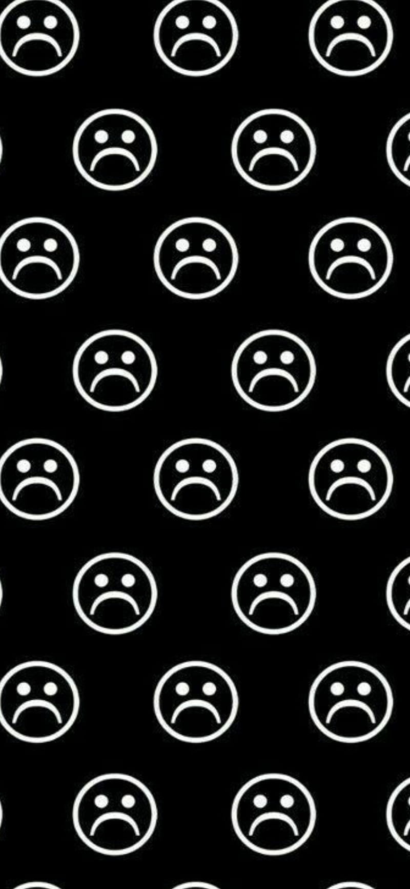 Sad, emoji, print, HD phone wallpaper