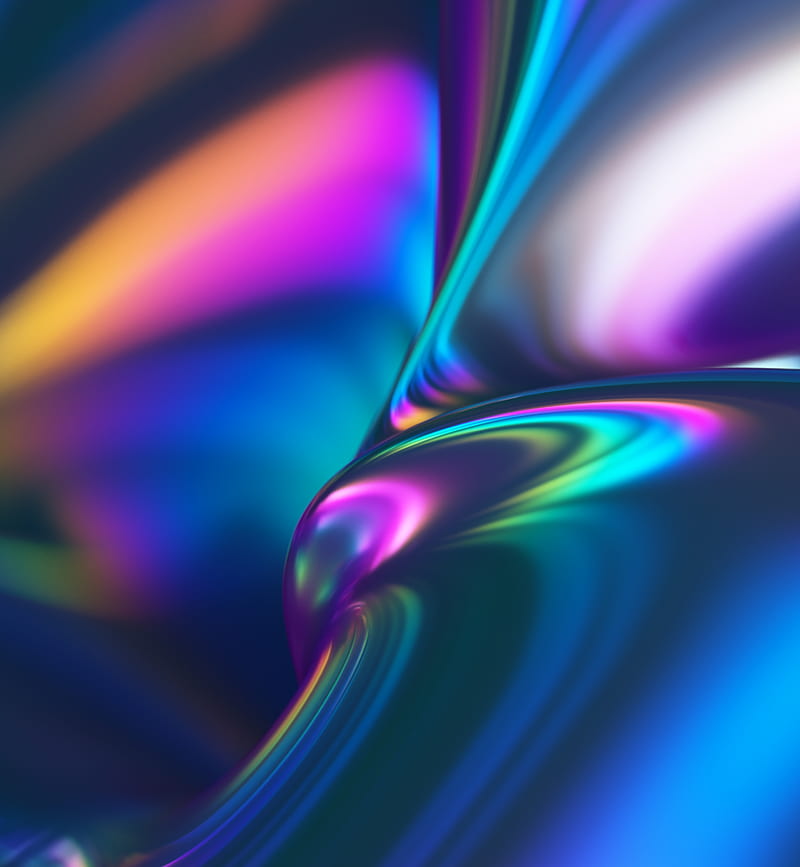prism, gradient colors, blurry, waves, Abstract, HD phone wallpaper