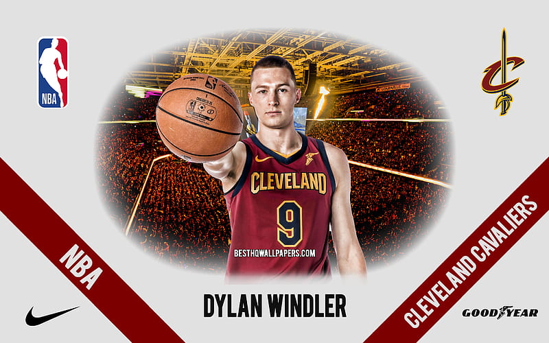 Dylan Windler, Cleveland Cavaliers, American Basketball Player, NBA, portrait, USA, basketball, Rocket Mortgage FieldHouse, Cleveland Cavaliers logo, HD wallpaper