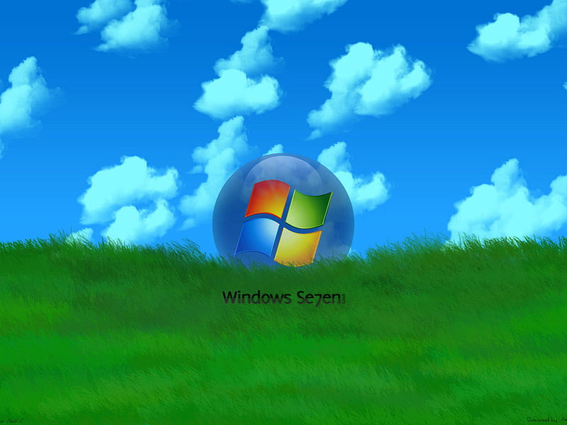 Windows, cloud, grass, computer, gree, technology, software, HD wallpaper |  Peakpx