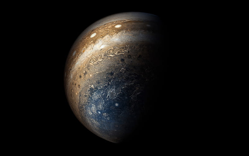 Jupiter from space, solar system, planets, galaxy, sci-fi, spaceship, Jupiter, HD wallpaper